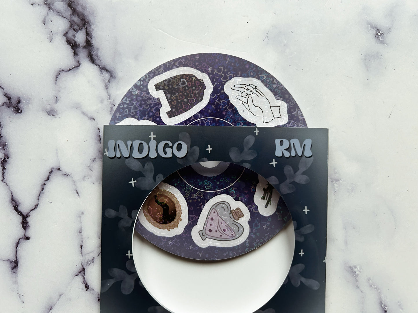 Indigo CD Sticker Sheet