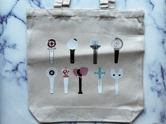 Kpop Lightstick Canvas Tote Bag