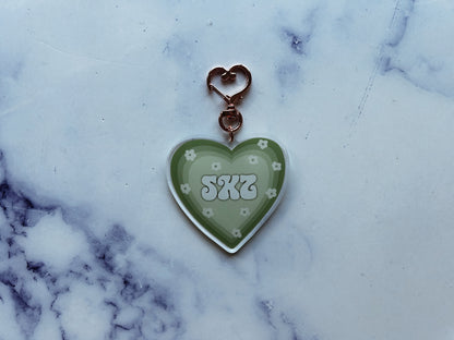 Kpop Heart Acrylic Keychains