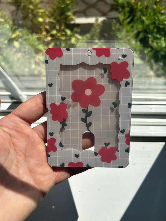 Floral Acrylic Photocard Holder