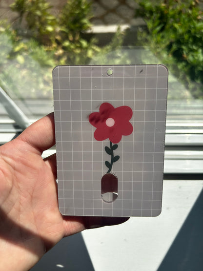 Floral Acrylic Photocard Holder